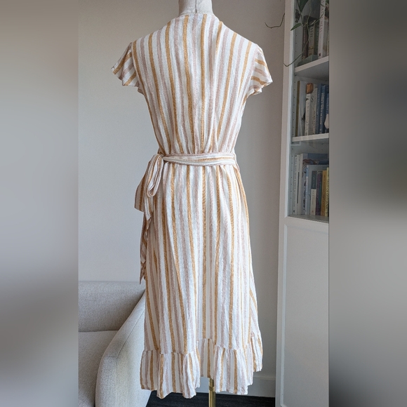 RAILS Brigitte-Pip Amber Striped Wrap Dress - Picture 2 of 10